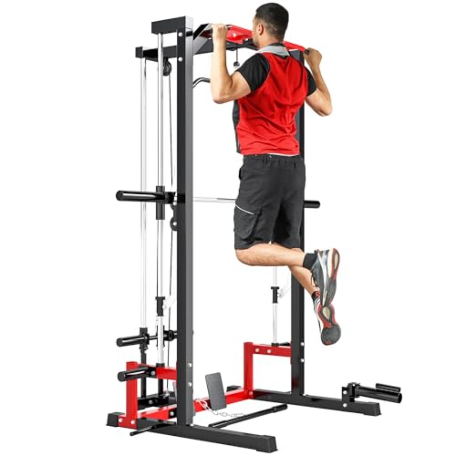 Lat Pulldown Bar - Power Cage Smith Machine Multi-Funcional com
