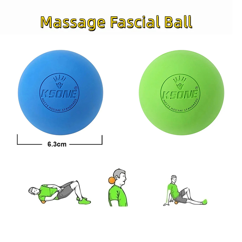 Yoga Fitness Ball - Bola de massagem de borracha para