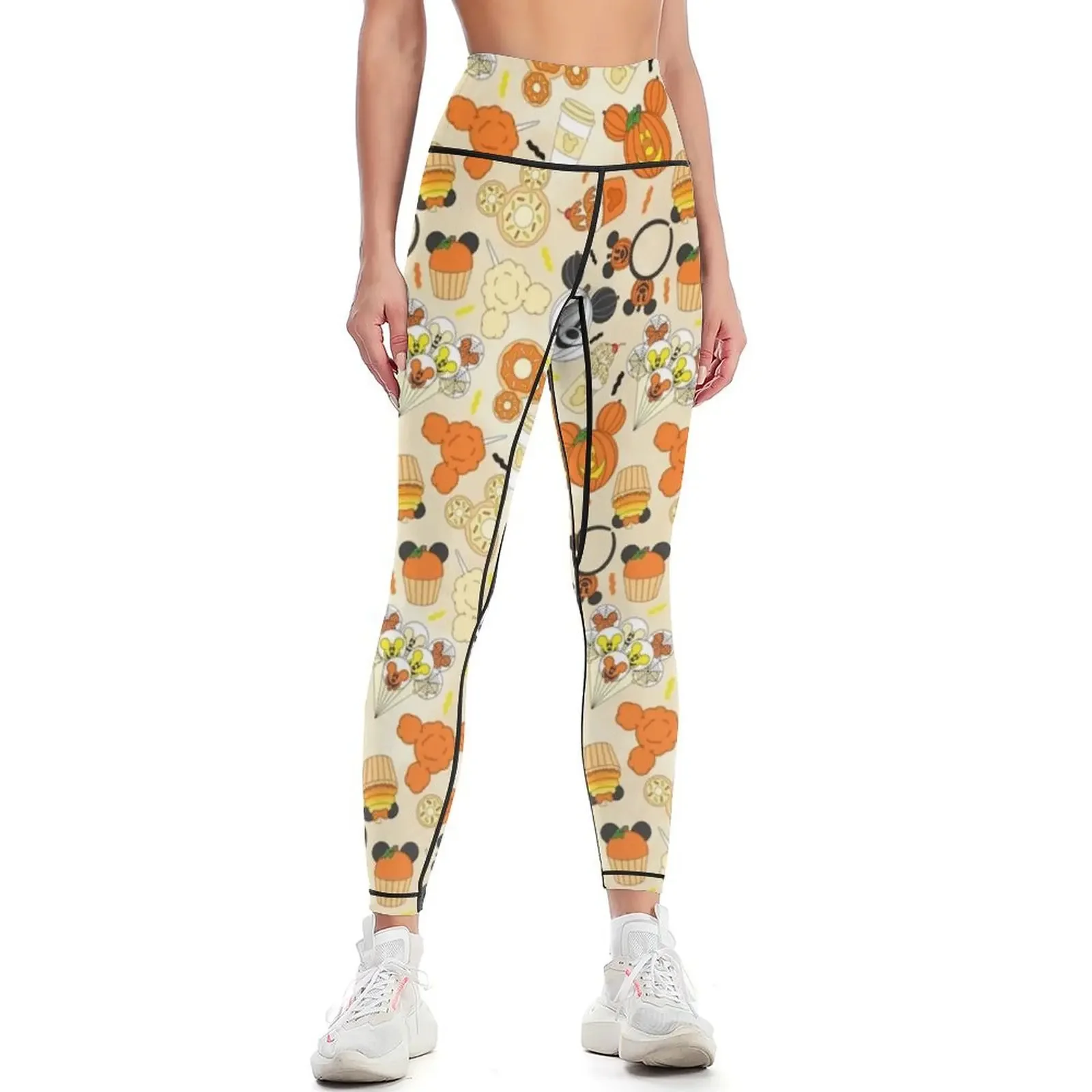 Yoga Fitness Park - Leggings Femininas com Tema de Halloween