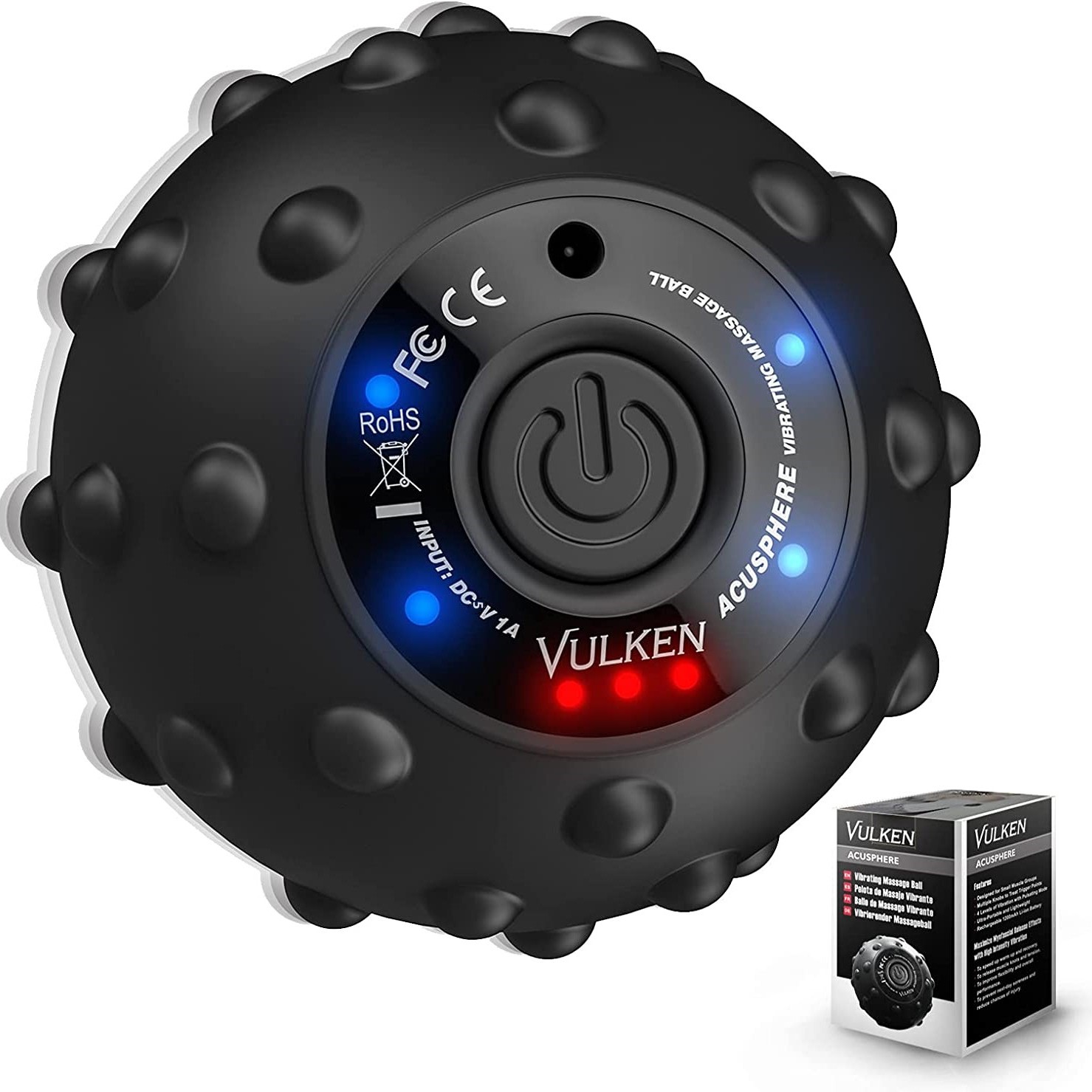 Yoga Fitness Power Yoga - Bola de massagem vibratória de alta