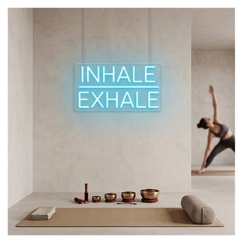 Letreiro luminoso de neon com  - Yoga Fitness Power Yoga avaliação e preço