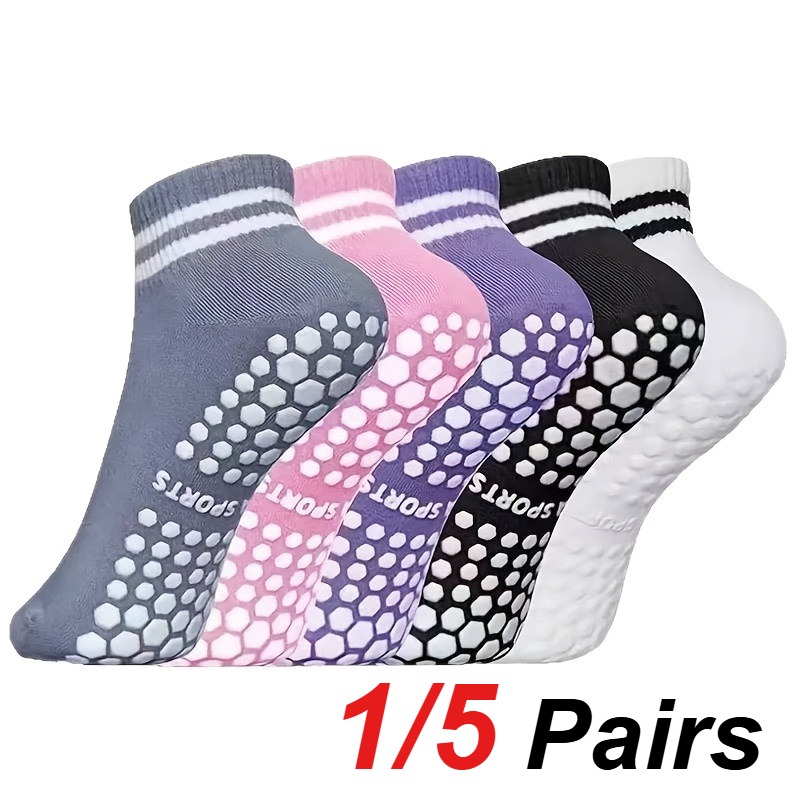 1/5 Par de Meias de Silicone A - Yoga Fitness Usa avaliação e preço
