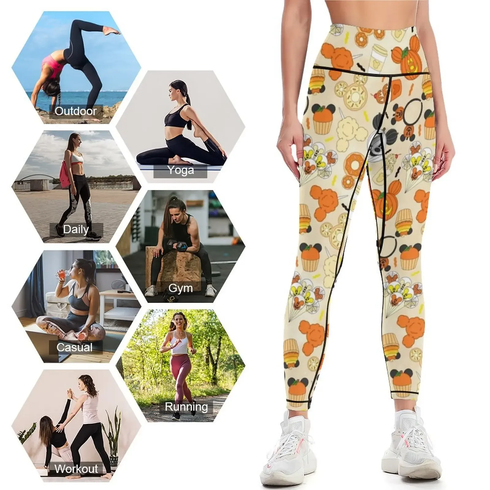 Leggings Femininas com Tema de - Yoga Fitness Park avaliação e preço