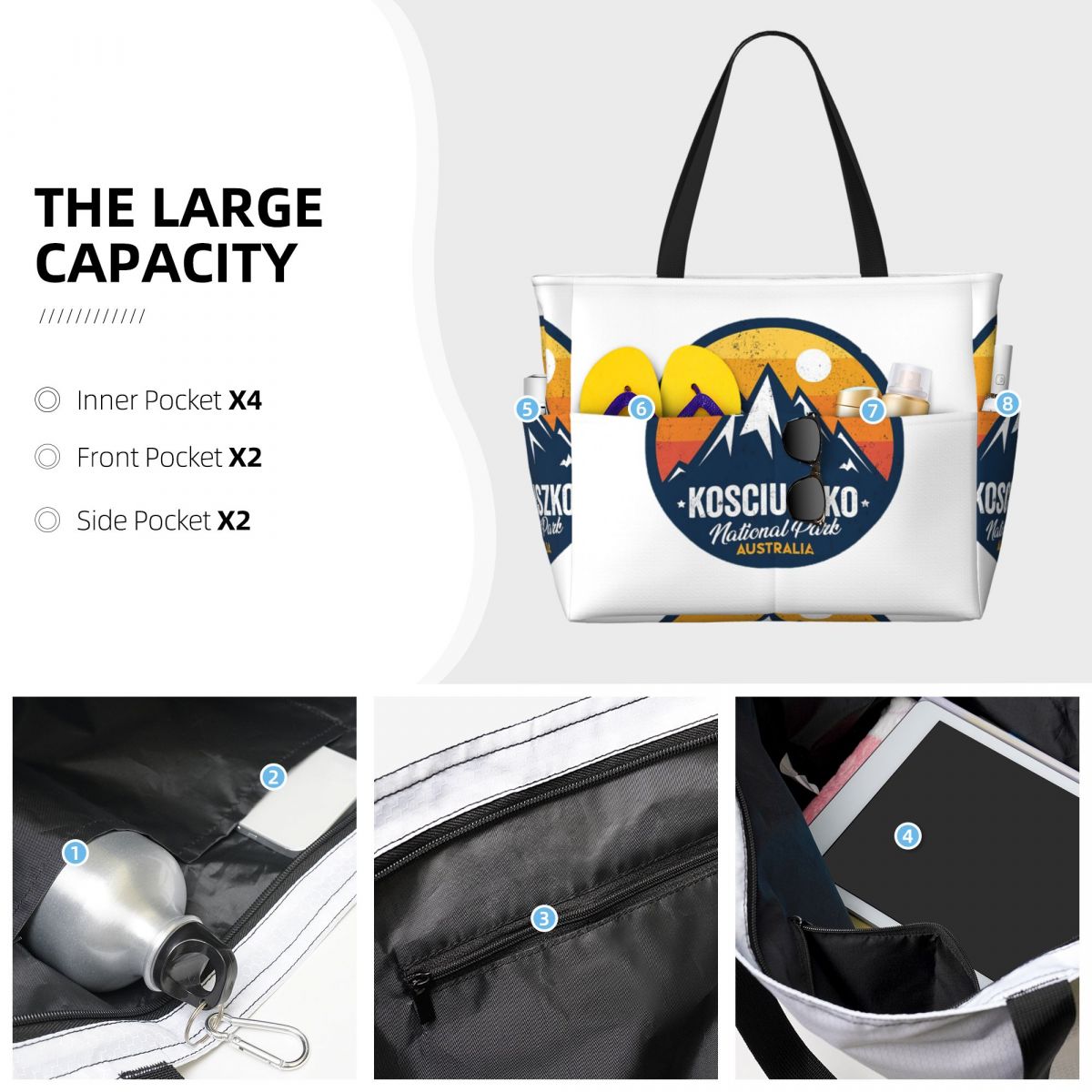Bolsa de Praia Grande para Mul - Yoga Fitness Park avaliação e preço